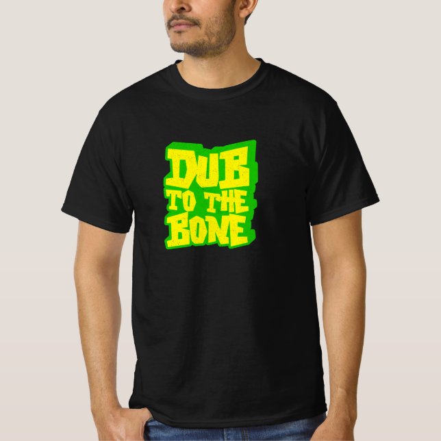 T-Shirt De Reggae De Style Graffiti De Dub À L'Os (Devant)
