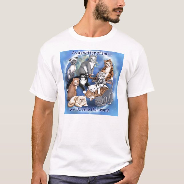 T-shirt de règle de chats (Devant)