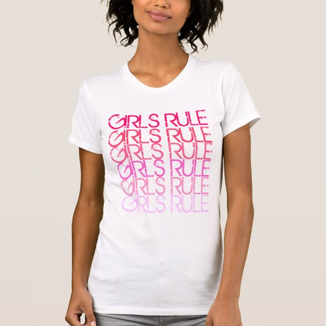 T-SHIRT DE RÈGLE DE FILLES (Devant)