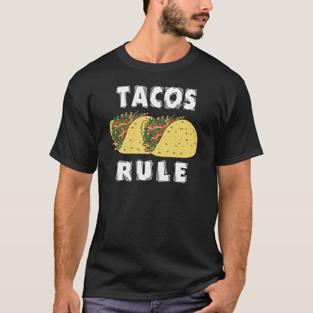 T-shirt de règle de tacos (Devant)
