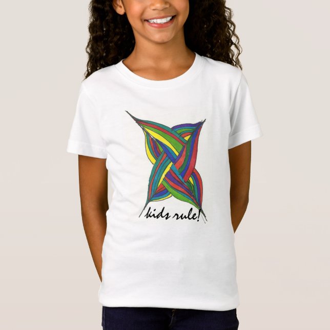 T-shirt de règle d'enfants (Devant)
