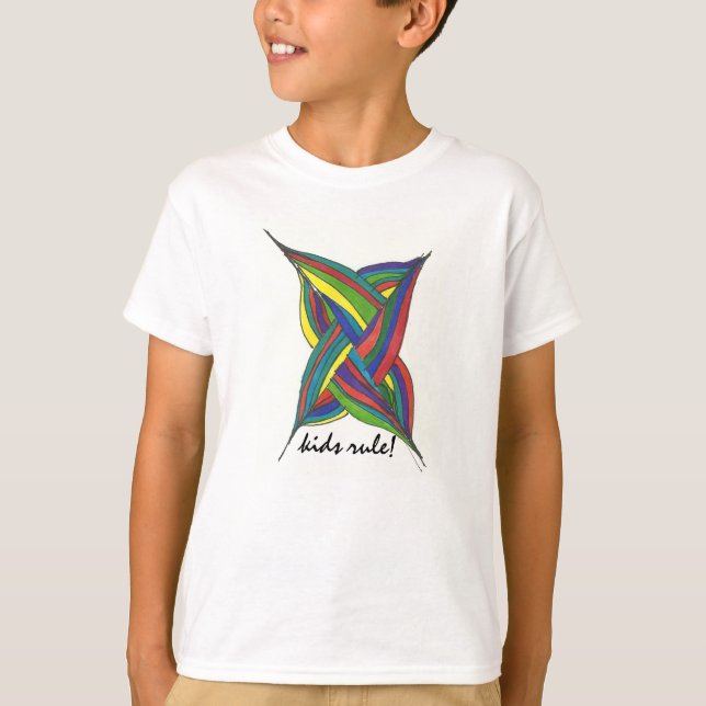 T-shirt de règle d'enfants pour des garçons (Devant)