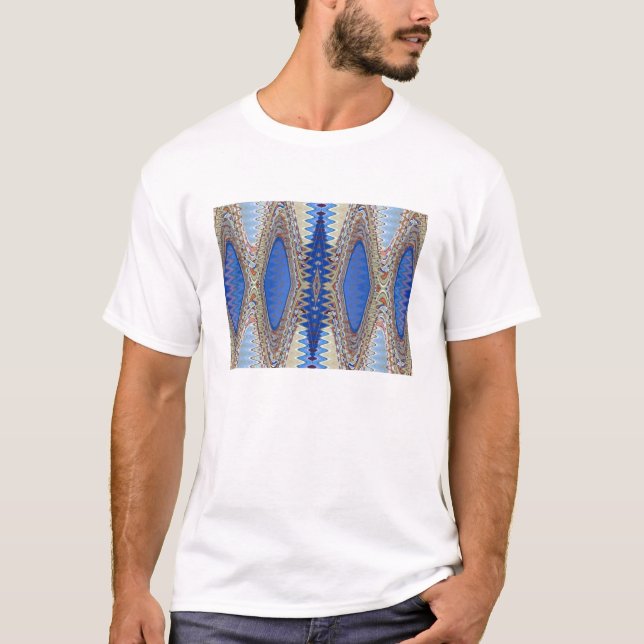 T-shirt de répétition bleu (Devant)