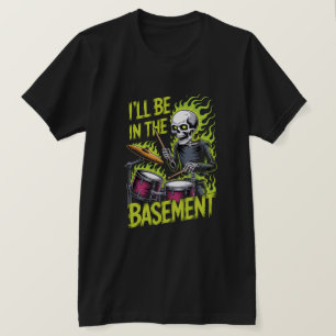 T-shirt de répétition de batteur en sous-sol