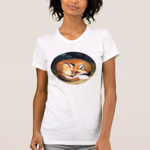 T-shirt de reproduction d'art "de Fox somnolent"