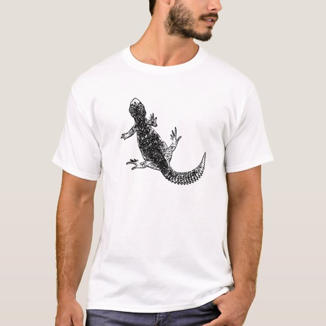 T-shirt de reptile de lézard d'Uromastyx (Devant)