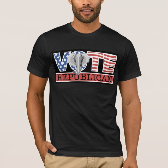 T-shirt de républicain de vote (Devant)