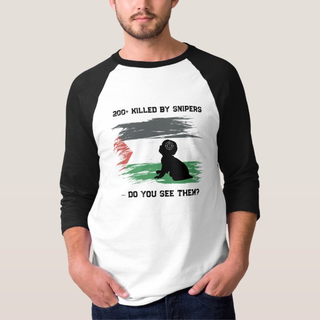 T-shirt de résilience et de solidarité palestinien (Devant)