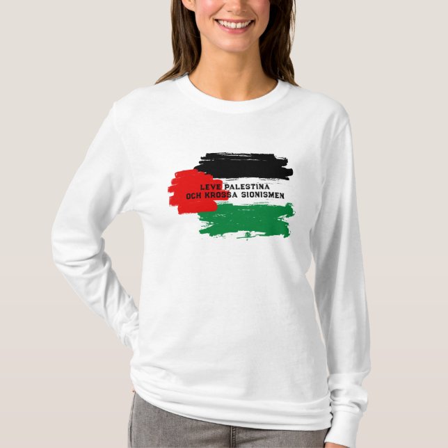 T-shirt de Résilience et de Solidarité Palestinien (Devant)
