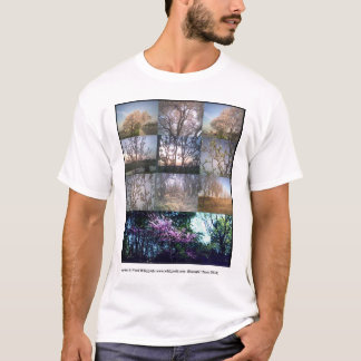T-shirt de ressort de Midwest d'arbres de Bloomin
