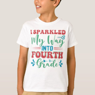T-shirt De Retour À L'École, J'Ai Éclaté Mon Chemin Vers L