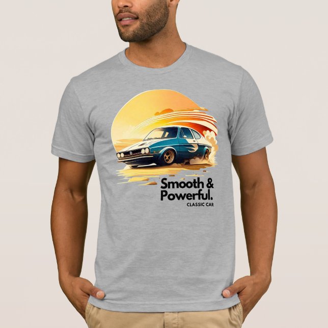 T-shirt de retour de texte lisse (Devant)
