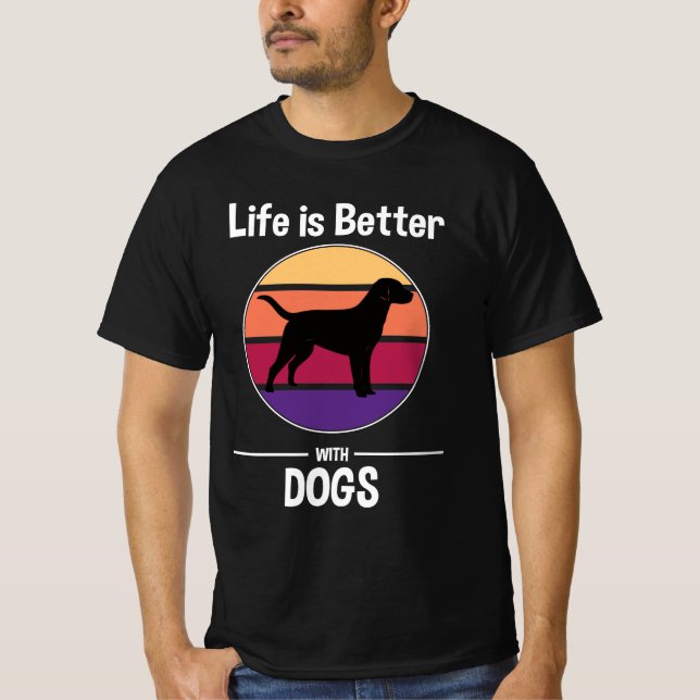 T-shirt de Retro Dogs (Devant)