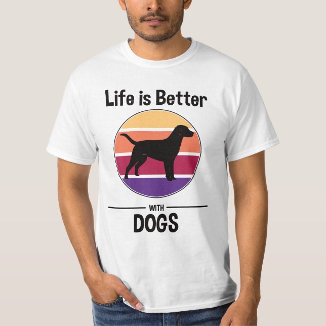T-shirt de Retro Dogs (Devant)