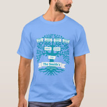 T-Shirt de Réunion de Famille avec Arbre Généalogi