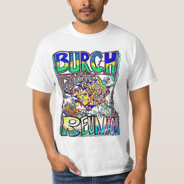 T-shirt de réunion de famille Burch 2024 (Devant)