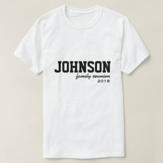 T-shirt de réunion de famille d'équipe