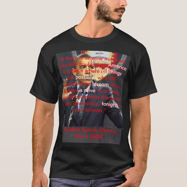 T-shirt de rêve américain (Devant)