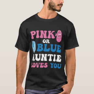 T-shirt de révélation de genre TANTE t'aime Rose o