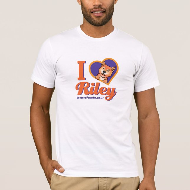 T-shirt de Riley de "coeur" d'I des hommes (Devant)