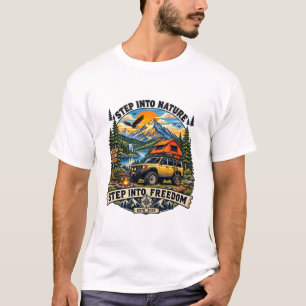 T-Shirt de road trip à moto vintage Ame classiqu