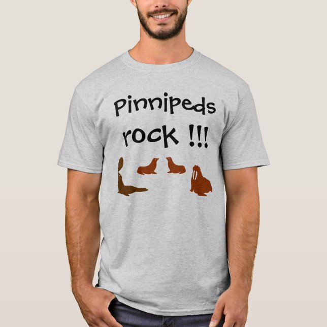 T-shirt de roche de Pinnipeds (Devant)