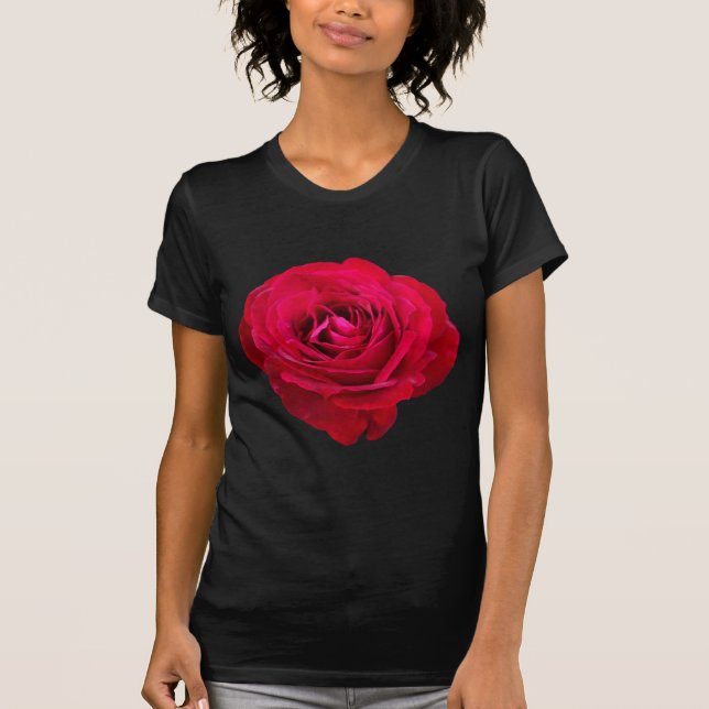 T-shirt de rose rouge (Devant)
