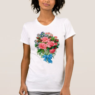 T-shirt de roses de crus