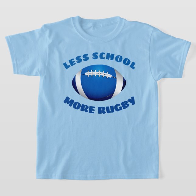 T-shirt de rugby pour enfants moins d'école (Poser)