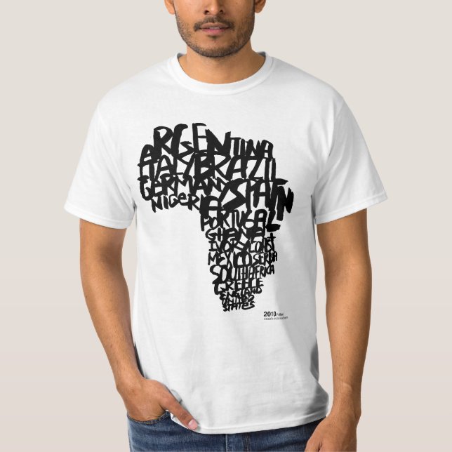 T-SHIRT DE S DES HOMMES EN BASIC DE COUPE DU MONDE (Devant)