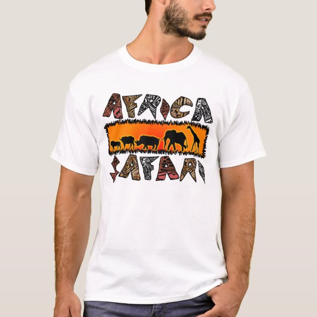 T-shirt de safari de l'Afrique (Devant)