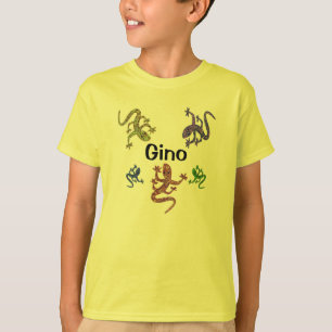 T-shirt de salamandre de Gino - conception