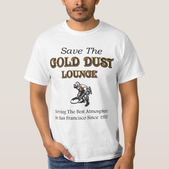 T-shirt de salon de la poussière d'or (pleine (Devant)