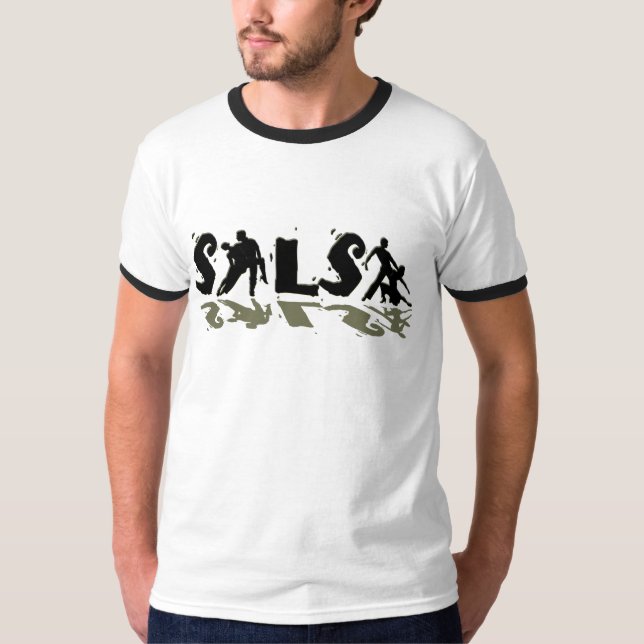T-shirt de SALSA - pour des amants de danse de (Devant)