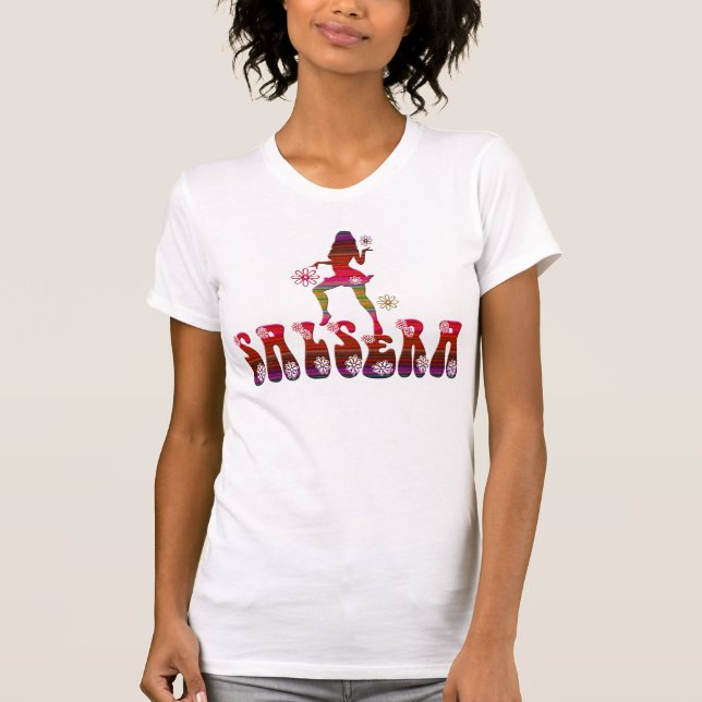 T-shirt de SALSERA avec la conception de fille et (Devant)