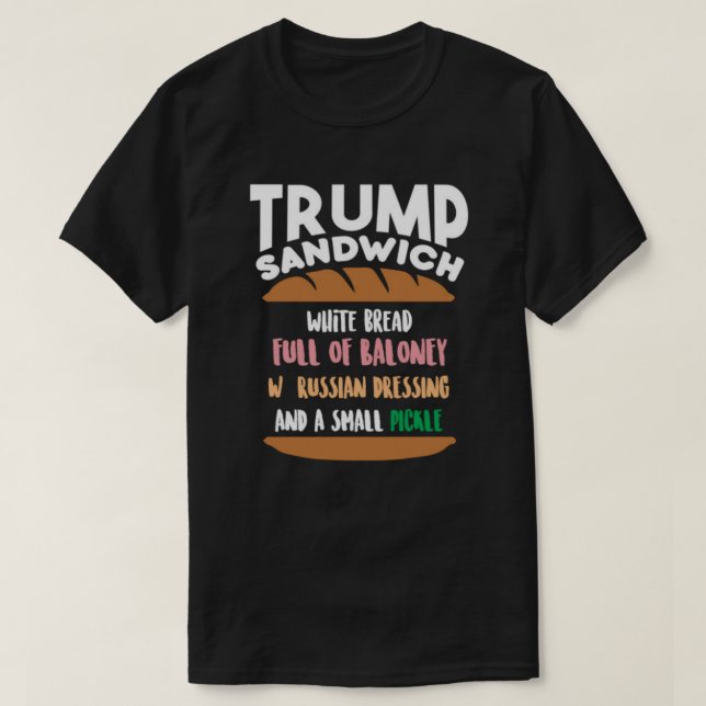 T-shirt de sandwich à atout (Design devant)