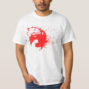T-shirt de sang-éclaboussure de Halloween