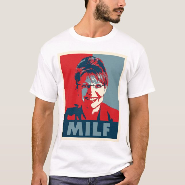 T-shirt de Sarah Palin "MILF" (Devant)