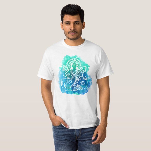 T-shirt de Saraswati (Devant entier)