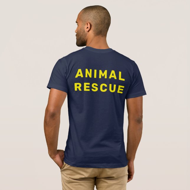 T-shirt de sauvetage animal (Dos entier)