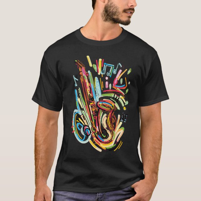 T-SHIRT DE SAXOPHONE (Devant)