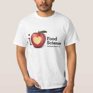 T-shirt de sciences de l'alimentation du coeur des