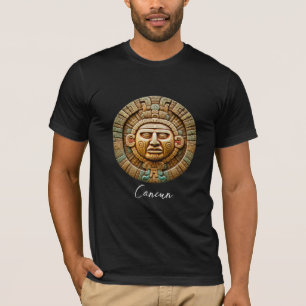 T-shirt de sculpture maya de Cancun