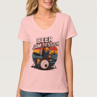 T-shirt de séance de confiture de bière - Fun Bièr