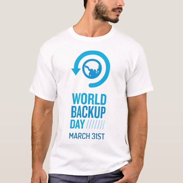 T-shirt de secours de valeur de jour du monde (Devant)