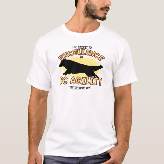 T-shirt de secret de border collie d'agilité