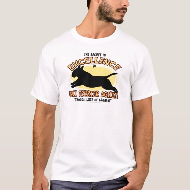 T-shirt de secret de bull-terrier d'agilité (Devant)