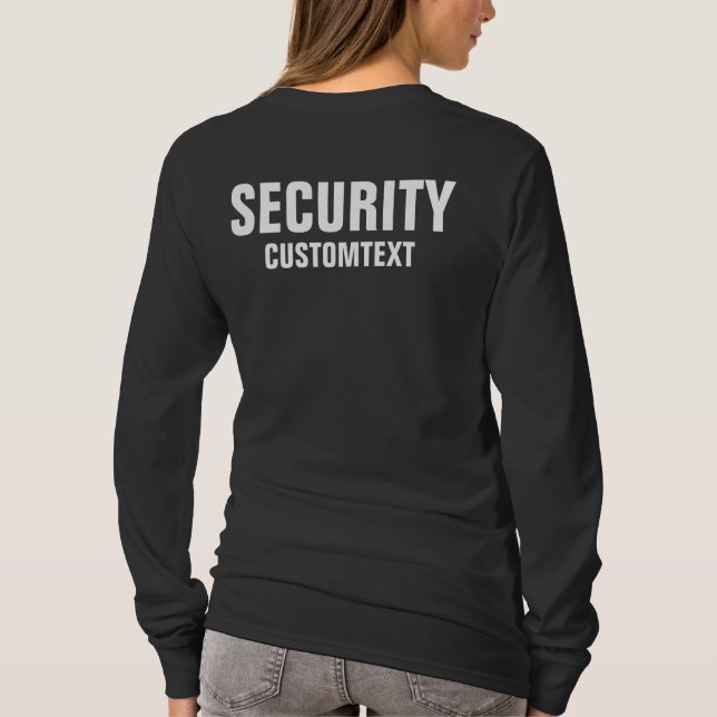 T-shirt de sécurité double face avant et dos pour  (Dos)