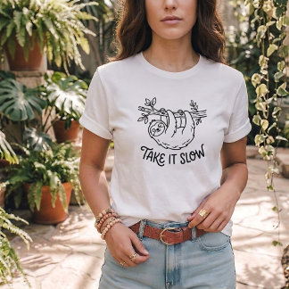 T-shirt de self-care Slow Sloth pour homme et femm