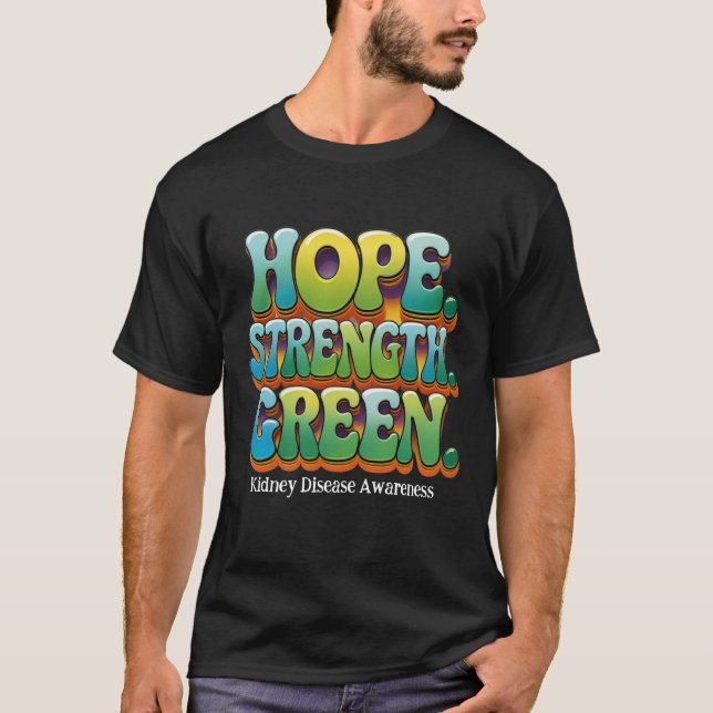 T-shirt de sensibilisation à la maladie rénale (Devant)